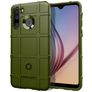 Mobigear Rugged Shield Samsung Galaxy A21 Hoesje Flexibel TPU Backcover Shockproof - Groen