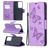 Mobigear Butterfly Samsung Galaxy S21 Ultra Hoesje Bookcase Portemonnee - Paars