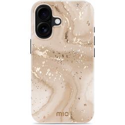 MIO iPhone 16 MagSafe Hoesje Hardcase Backcover - Gold Marble