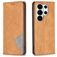 Mobigear Rhombus Slim Samsung Galaxy S26 Ultra Hoesje Bookcase - Geel