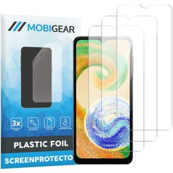 Mobigear Samsung Galaxy A04s Screenprotector Folie - Case Friendly (3-Pack)