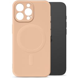 My Style Protective Flex iPhone 15 Pro MagSafe Hoesje Flexibel TPU Backcover - Soft Pink