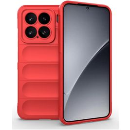 Mobigear Bumpy Xiaomi 15 Hoesje Flexibel TPU Backcover - Rood