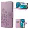Mobigear Flowers Motorola Moto G82 Hoesje Bookcase Portemonnee - Paars