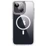 Valenta Trend iPhone 13 MagSafe Hoesje Hardcase Backcover - Transparant / Wit