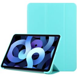 Mobigear Tri-Fold Gel iPad Air 4 (2020) Hoes TPU,Kunstleer Bookcase - Blauw