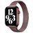 Mobigear Slim Loop Milanese Apple Watch Bandje Magneetsluiting - 49/46/45/44 mm - Bruin