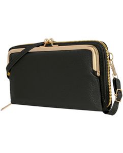 Antonio Fonzo Crossbody Clutch Snap Telefoontasje - Large - Zwart