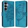 Mobigear Butterfly Samsung Galaxy A27 Hoesje Bookcase Portemonnee - Blauw