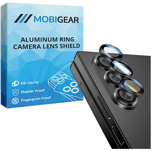 Mobigear Single Samsung Galaxy Z Fold 5 Glazen Camera Lens Protector - Case Friendly - Zwart