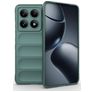 Mobigear Bumpy Xiaomi 14T Pro Hoesje Flexibel TPU Backcover - Groen