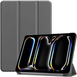 Mobigear Tri-Fold iPad Pro 13 Inch (2024) Hoes Bookcase - Grijs