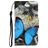 Mobigear Design Xiaomi Redmi 9C Hoesje Bookcase Portemonnee - Vlinder