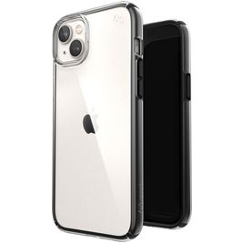 Speck Presidio Perfect Clear Geo iPhone 14 Plus Hoesje Hardcase Backcover Shockproof - Transparant / Zwart