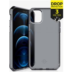 ITSKINS SpectrumClear iPhone 12 Pro Hoesje Flexibel TPU Backcover Shockproof - Smoke