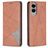 Mobigear Rhombus Slim Samsung Galaxy S25 Edge Hoesje Bookcase - Bruin