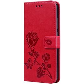 Mobigear Roses Xiaomi Redmi Note 7 Hoesje Bookcase Portemonnee - Magenta Mobigear Roses Xiaomi Redmi Note 7 Hoesje Bookcase Portemonnee - Magenta