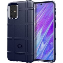 Mobigear Rugged Shield Samsung Galaxy S20 Ultra Hoesje Flexibel TPU Backcover Shockproof - Blauw