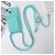 Mobigear Lanyard Card iPhone 15 Siliconen Hoesje met koord en Pasjeshouder - Blauw