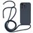 Mobigear Lanyard iPhone 15 Pro Siliconen Hoesje met koord - Donkerblauw