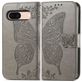 Mobigear Butterfly Google Pixel 8a Hoesje Bookcase Portemonnee - Grijs