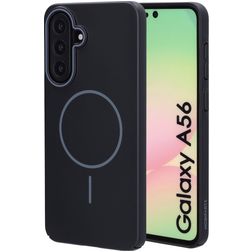 Mobiparts Slim Line Samsung Galaxy A56 MagSafe Hoesje Hardcase Backcover - Onyx Black