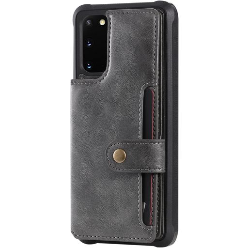 Mobigear Wallet Hard Case Cover Gray Samsung Galaxy S20