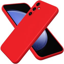 Mobigear Colors Samsung Galaxy A35 Siliconen Hoesje Backcover - Rood