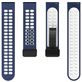 Mobigear Sport Plus Mag Siliconen Smartwatch Bandje Magneetsluiting - Universeel 20 mm aansluiting - Wit / Donkerblauw