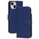 Mobiparts Wallet iPhone 15 MagSafe Hoesje Echt Leer Bookcase Portemonnee - Blauw