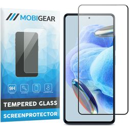 Mobigear Premium Xiaomi Redmi Note 12 Pro 5G Glazen Screenprotector - Case Friendly - Zwart