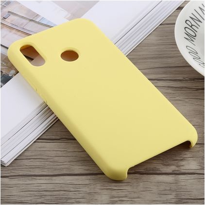 Mobigear Rubber Touch Huawei P20 Lite (2018) Siliconen Hoesje Backcover - Geel