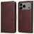 Mobigear Wallet iPhone 17 Pro Max Hoesje Bookcase Portemonnee - Bruin