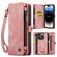 CaseMe 008 iPhone 14 Pro Hoesje Uitneembare 2in1 Bookcase Portemonnee - Roze