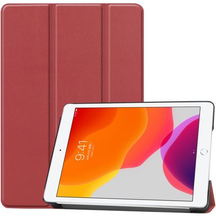 Mobigear Tri-Fold iPad 9 (2021) Hoes Bookcase - Bordeaux Rood