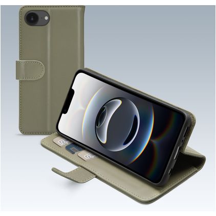 Mobilize Premium Gelly iPhone 16e Hoesje Bookcase Portemonnee - Groen
