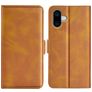 Mobigear Slim Magnet iPhone 16 Hoesje Bookcase Portemonnee - Cognac