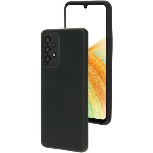 Mobiparts Samsung Galaxy A33 Siliconen Hoesje Backcover - Zwart