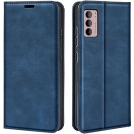 Mobigear Retro Slim Motorola Moto G42 Hoesje Bookcase Portemonnee - Blauw