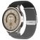 Mobigear Braided Dual Nylon Smartwatch Bandje Klemsluiting - 20 mm - Zwart / Grijs