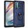 Mobigear Armor Ring Motorola Moto G60 Hoesje Hardcase Backcover Shockproof met Ringhouder - Blauw
