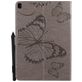 Mobigear Butterfly iPad 7 (2019) Hoes Bookcase + Stylus Houder - Grijs