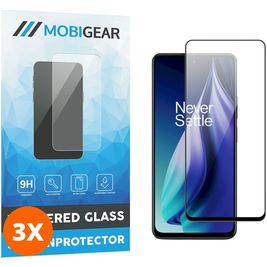 Mobigear Premium OnePlus Nord N30 SE Glazen Screenprotector - Case Friendly - Zwart (3-Pack)