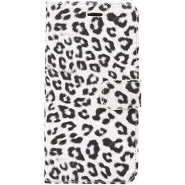 Mobigear Leopard Samsung Galaxy S9 Plus Hoesje Bookcase Portemonnee - Wit Mobigear Leopard Samsung Galaxy S9 Plus Hoesje Bookcase Portemonnee - Wit