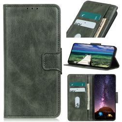 Mobigear Classy Samsung Galaxy S21 FE Hoesje Bookcase Portemonnee - Groen