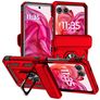 Mobigear Armor Ring Motorola Razr 50 Hoesje Hardcase Backcover Shockproof met Ringhouder - Rood