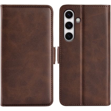 Mobigear Slim Magnet Samsung Galaxy S24 FE Hoesje Bookcase Portemonnee - Bruin