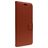 Valenta Gel Skin iPhone 15 Plus Hoesje Echt Leer Bookcase Portemonnee - Bruin