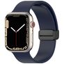 Mobigear Sport Mag Siliconen Apple Watch Bandje Magneetsluiting - 42/41/40/38 mm - Marineblauw