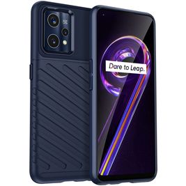 Mobigear Groove Realme 9 Pro Plus Hoesje Flexibel TPU Backcover - Blauw